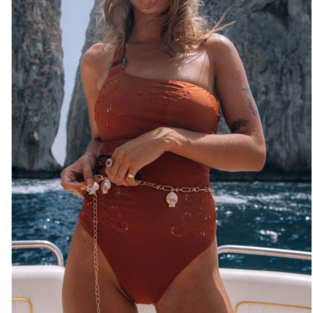 NWT Spell Tyler copper bathing suit